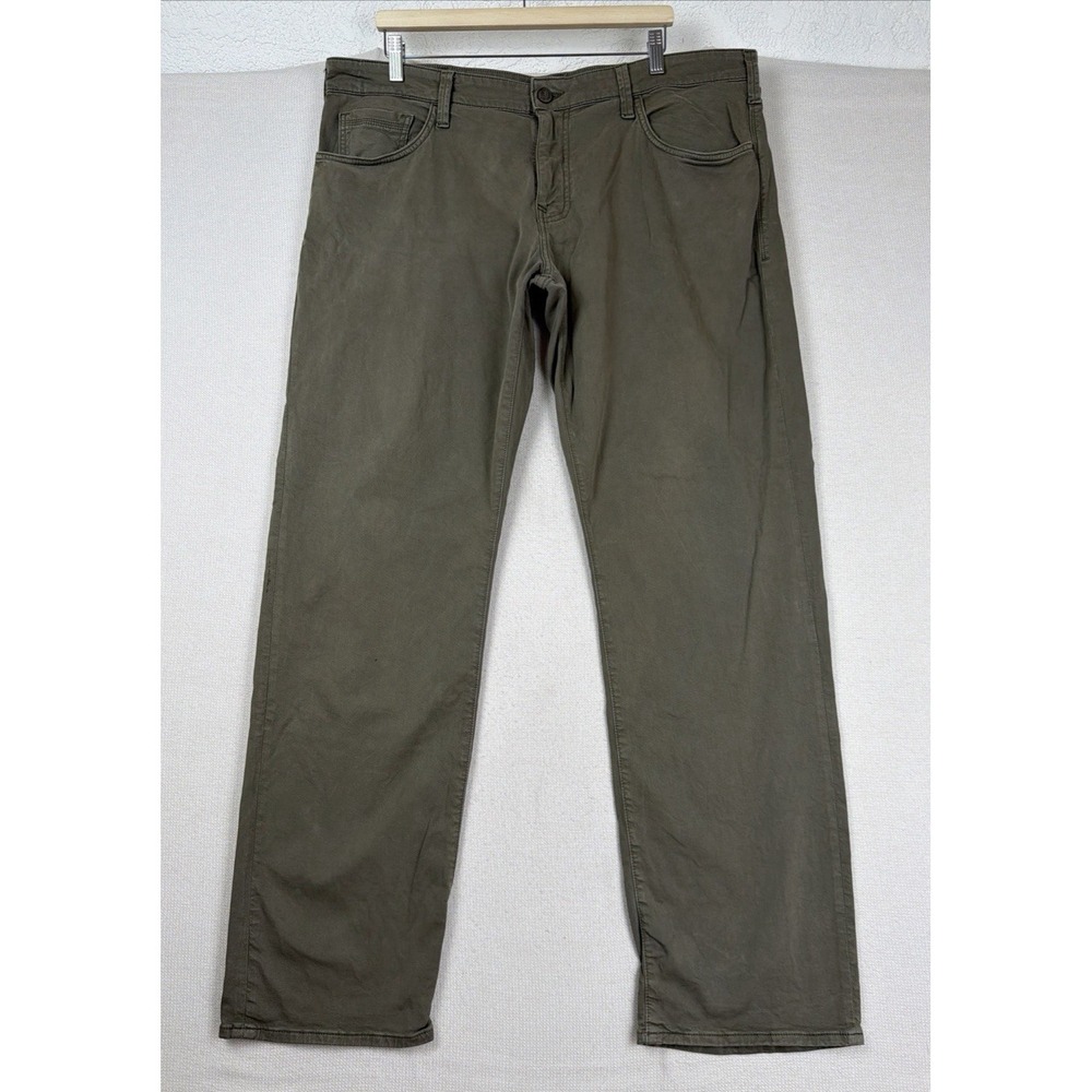 Mavi MATT Relaxed Straight Leg Men's Pants Green Twill Size 38x34 Preppy Stretch
